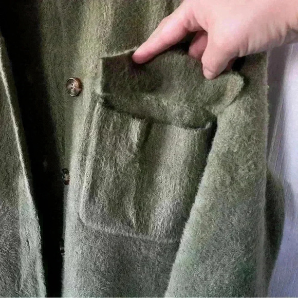 Calligraphie Women’s Cardigan super soft Olive Green Button Front Size XS - Picture 3 of 9